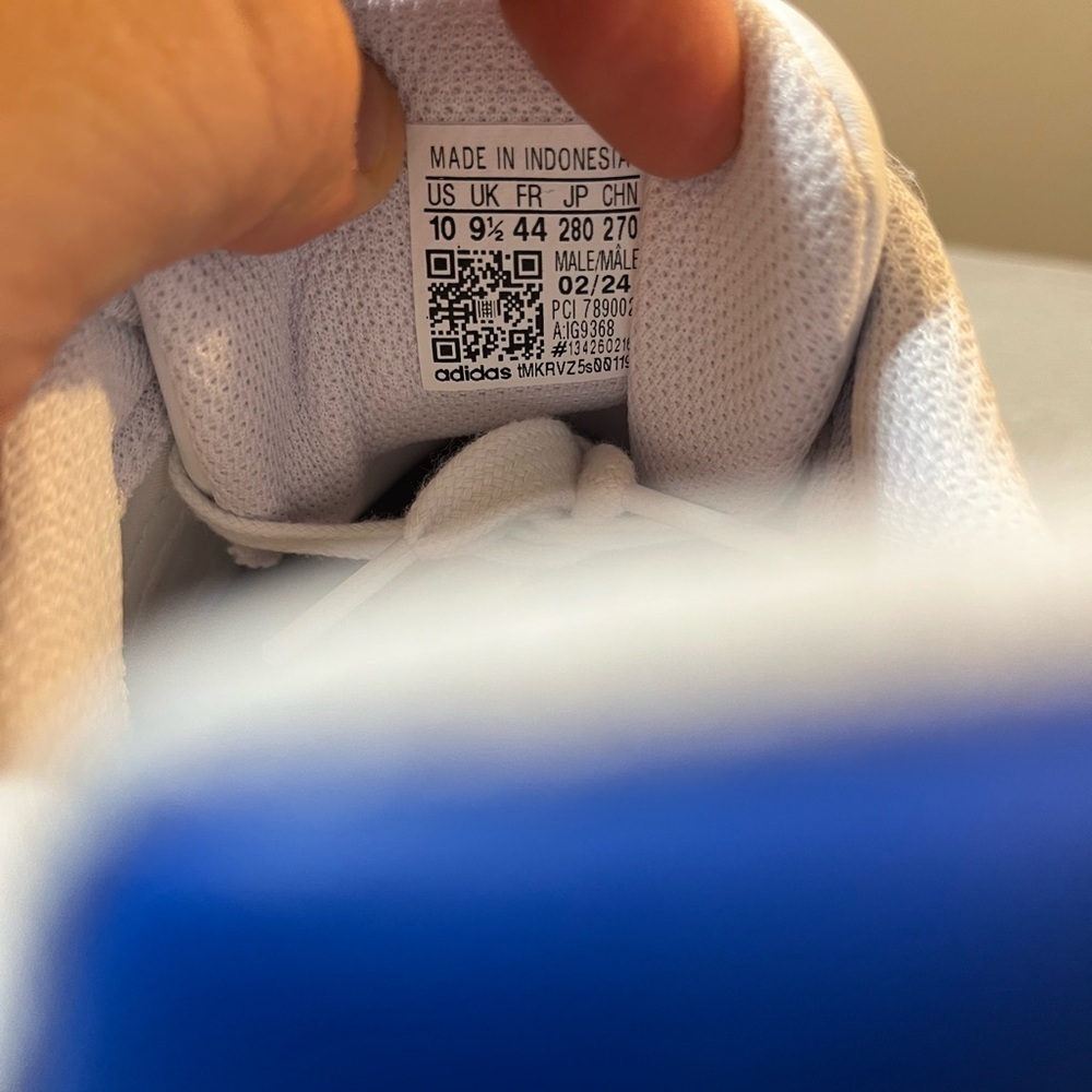 Adidas Superstar Cloud White Blue  Casual Sneakers Men's Shoe Size 10 IG9368​​ - Picture 10 of 12